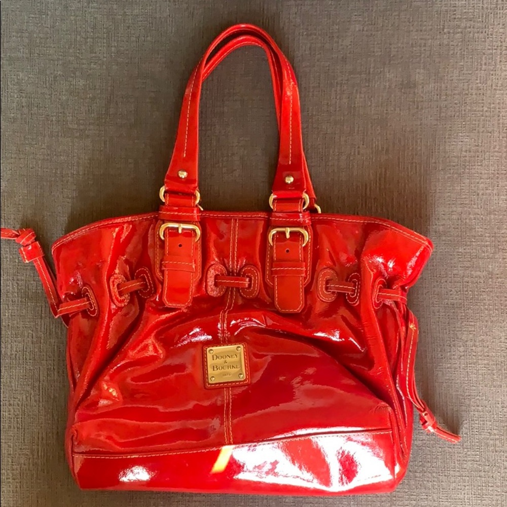 Dooney & Bourke Cherry Red Patent Leather Tote
